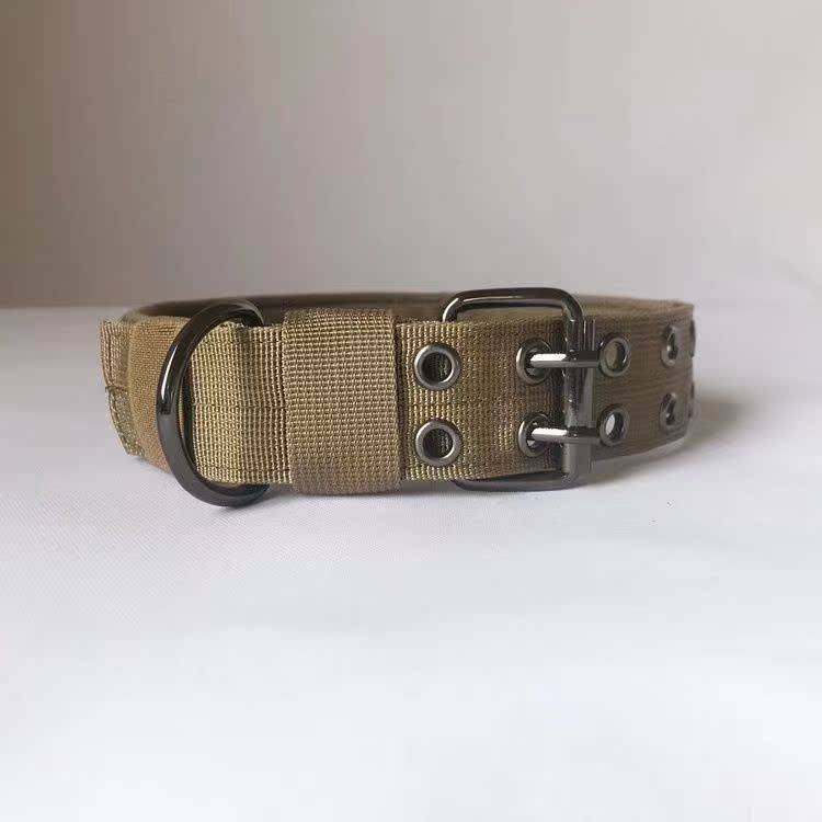 Five -gear nylon dog traction collar outdoor tactical training dog collar tactical dog rope camouflage dog circle