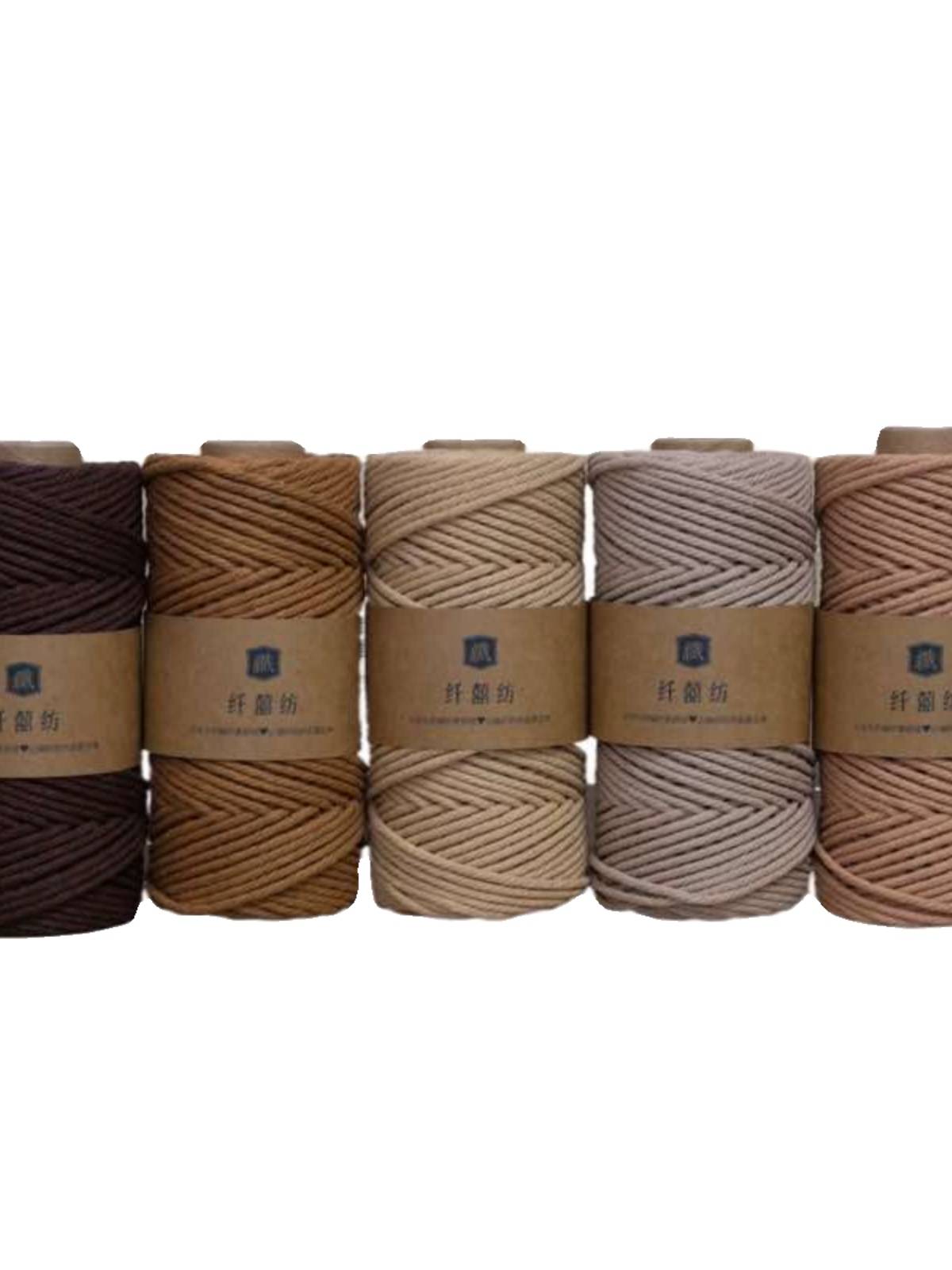 4mm100 meters color cotton rope line handmade DIY bundled woven bag entangled decorative line tapestry accessories material
