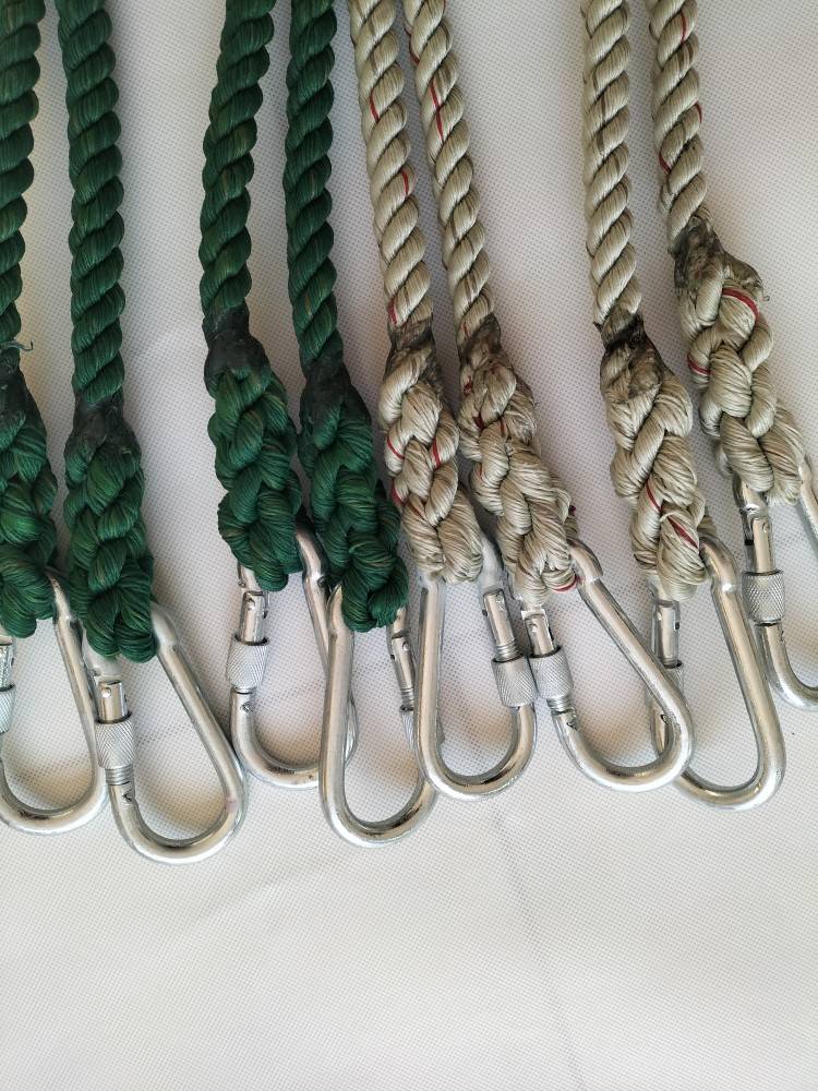 Cow steel rope, bull rope, horsepower reins 2 head buckle .60 long steel rope color random