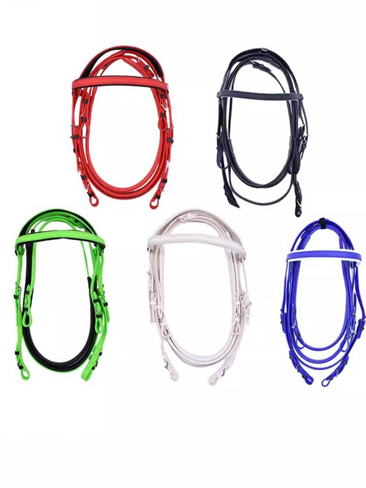 PVC Shuile reins, non -slip speed, water saddle accessories, chewing,  equestrian products horsepower accessories