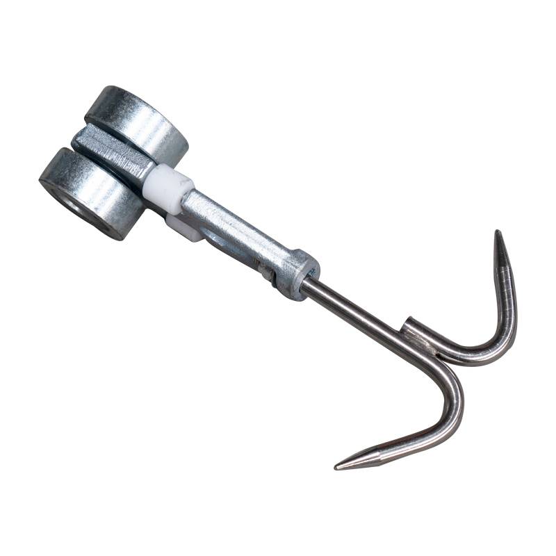 Two lamb hooks, slider