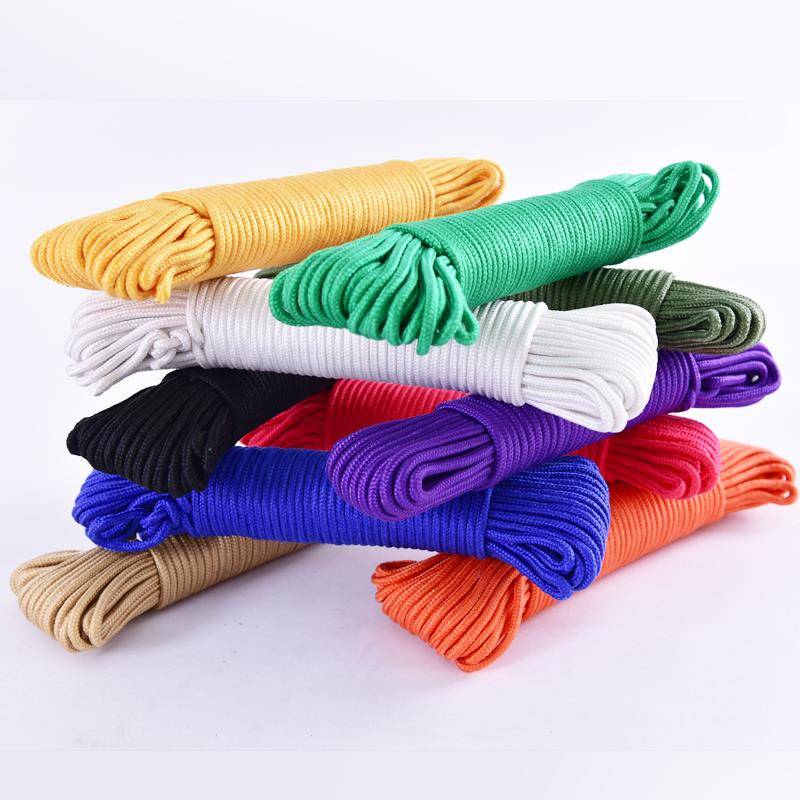 Colorful nylon rope outdoor rope parachute rope tent anti -fixed rope 8mm outdoor 6 mm escape mountaineering