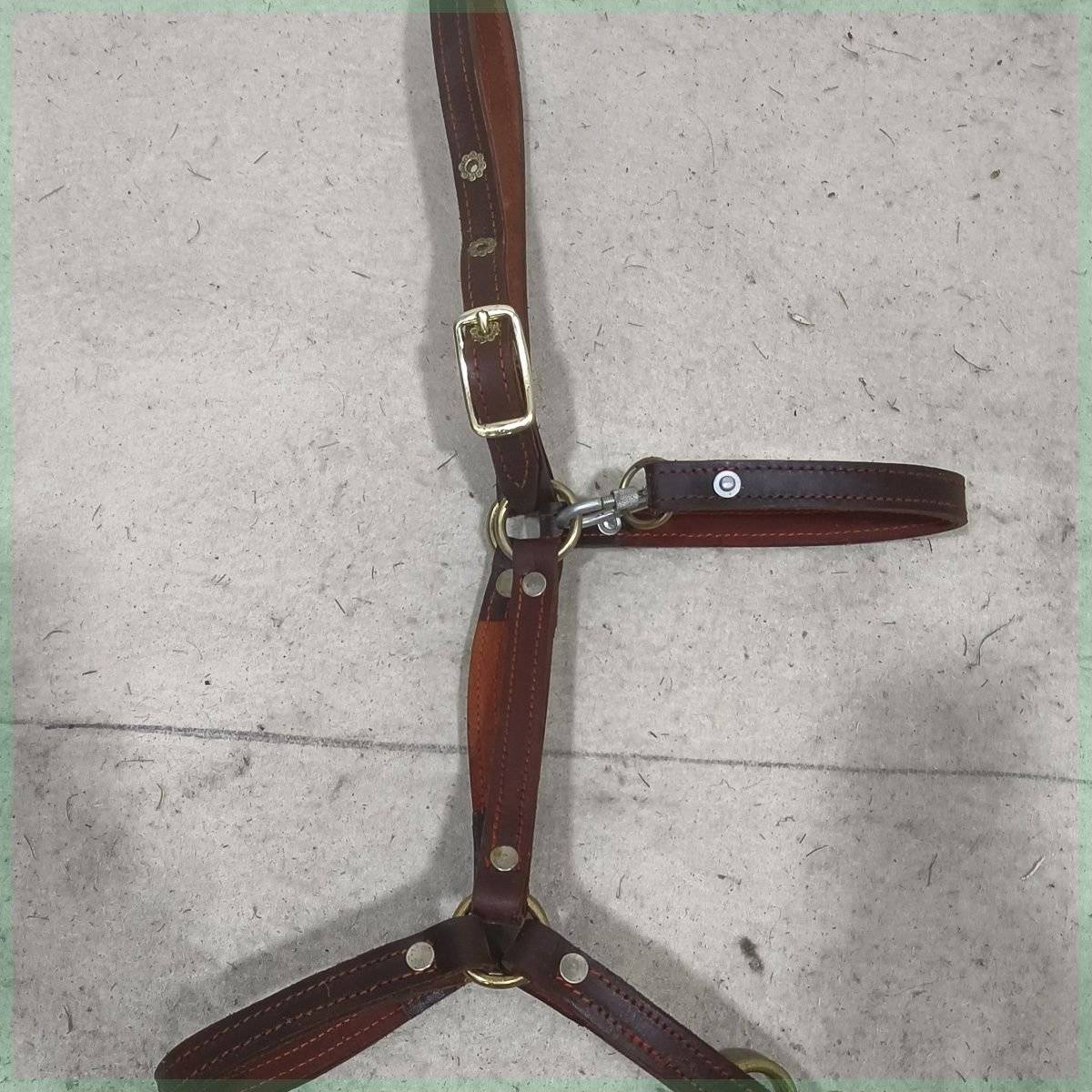 Pure leather large horse head, pure handmade pure leather material