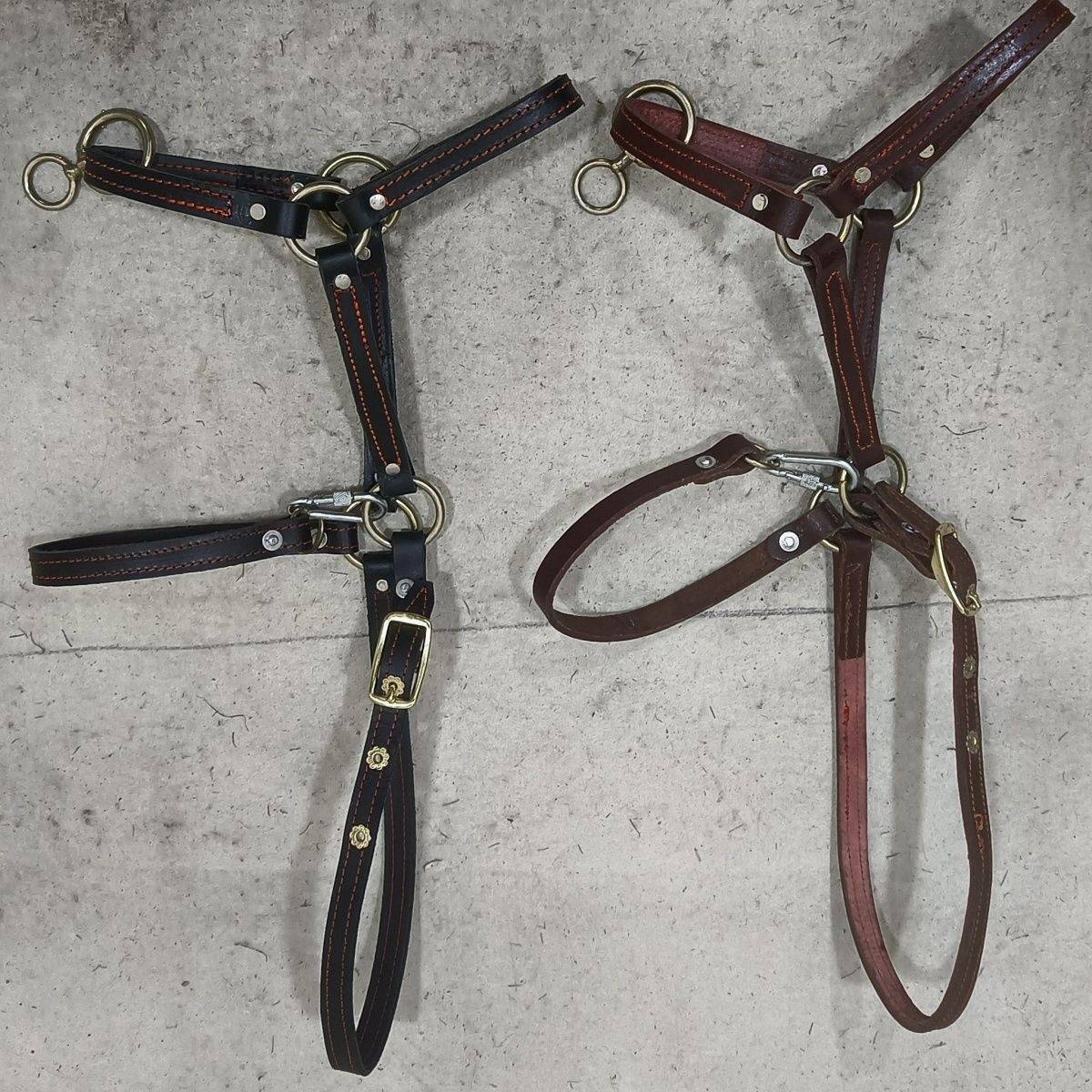 Pure leather large horse head, pure handmade pure leather material