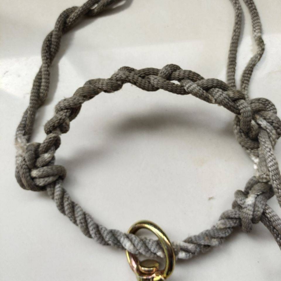Cow cage head reins hand -woven weaving flower cow faucet sleeve tie cattle rope cow cage hood can be adjusted in size