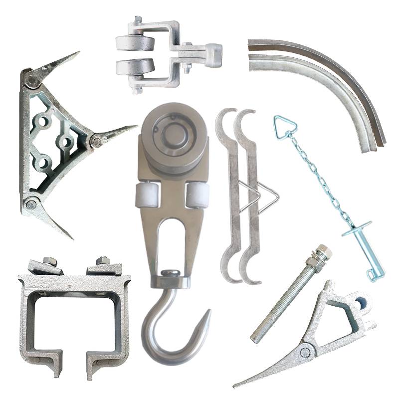 Slaughterhouse equipment accessories kill pig, cattle and sheep galvanized pulley stainless steel fork flat -shield hook hook hanging rack