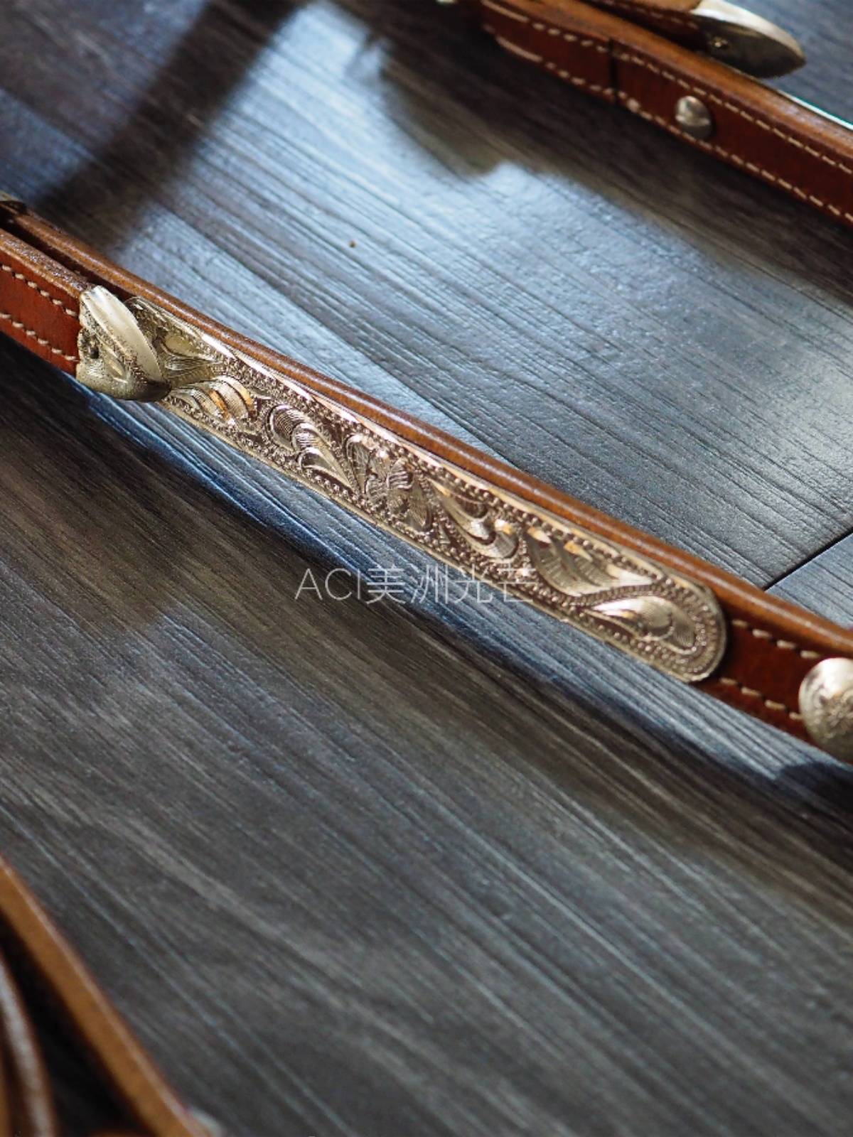 Imported Western denim display Shuile's hand stiff set of cowhide decoration performance denim