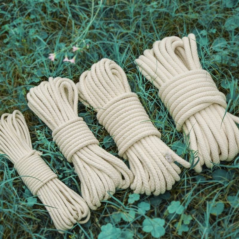 DIY cotton rope cotton wire woven cotton line tie rope packaging rope drying rope flag rope curtain cloth rope core rope