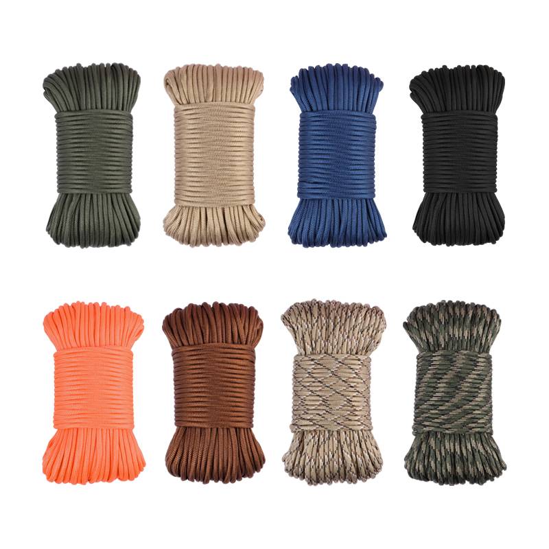 650 military regulations 10 core umbrella rope outdoor paratrooper traction rescue bundle rope clothes rope tent rope climbing rope tie