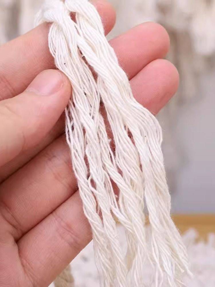 Cotton rope cotton wire rope handmade DIY woven material tapestry rope bundle craftsmanship rope dumplings rope tag pots