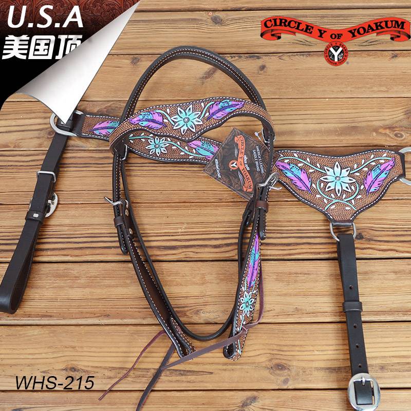 Imported CY Western Mental Sadfare Breast Ribbon Set Western Mallea Simple Lailen Western Accessories