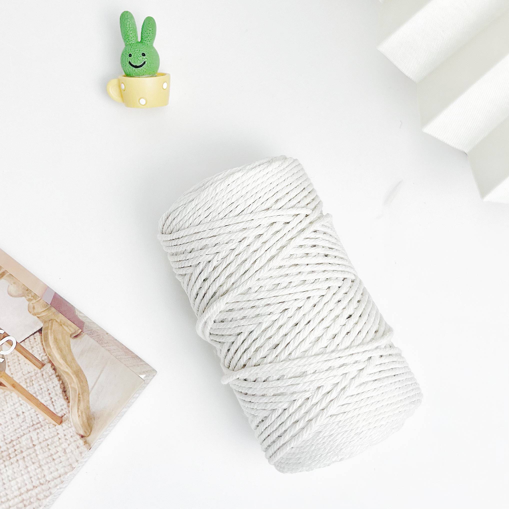 Cotton wire cotton rope DIY handmade material woven rice rope handmade tapestry woven rope bundle rope bundle mouth rope