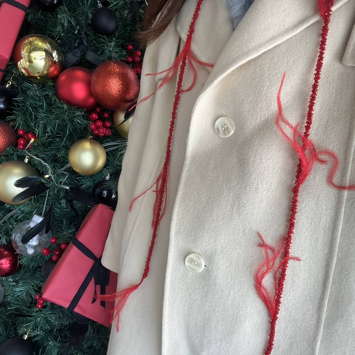 Plumy ｜ Handmade casual door SYM feather necklace belt design sense