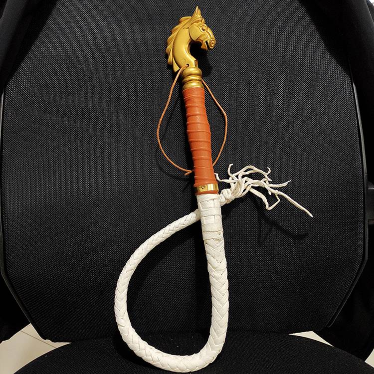 Horse head whips (cow skin)