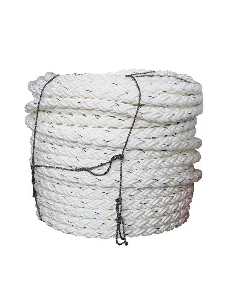 Boat cable three -strands eight -stranded high -strength wear -resistant polyester rope Binding brake nylon linen flap firing anchor rope