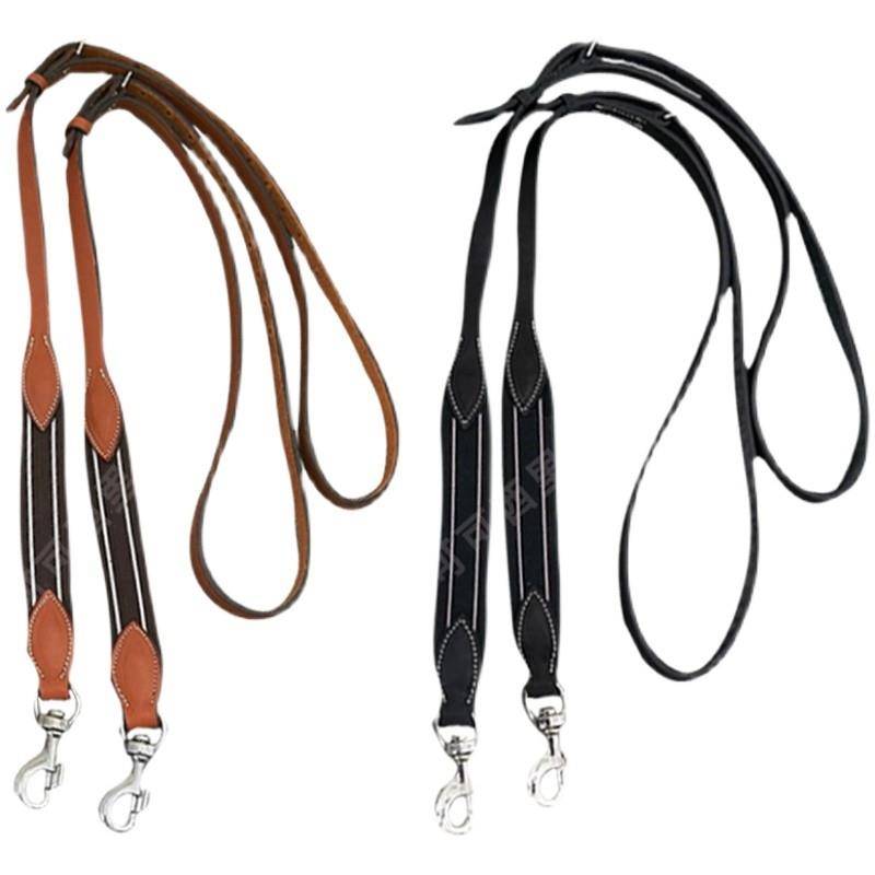 Side horse reins tampered horse rein rope side reins auxiliary reins, cowhide material material wear resistance, horses horses horses horsema products