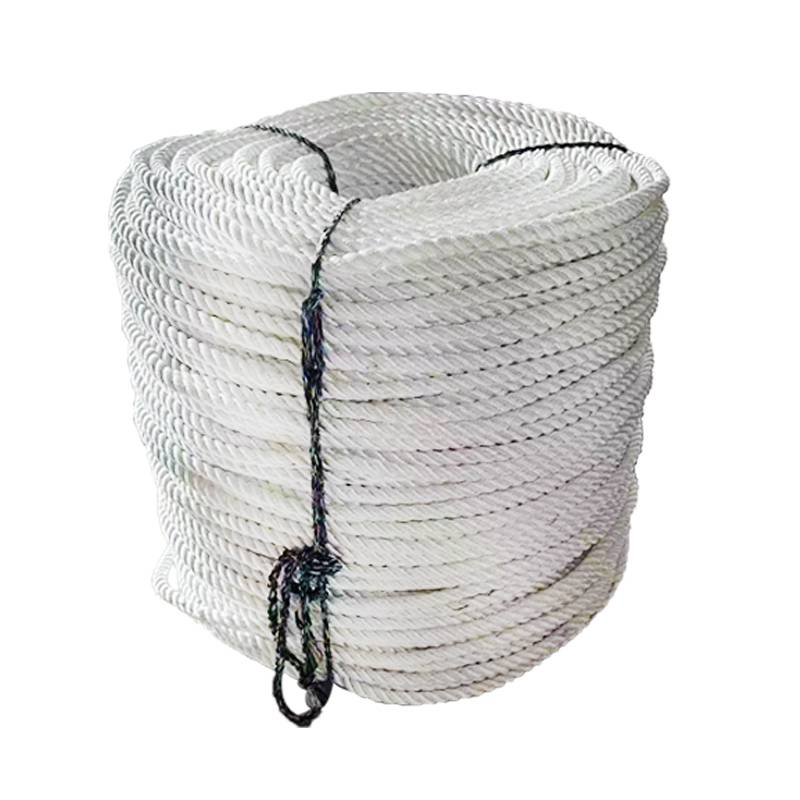 High-strength three-strength nylon-line-drunk-line yachts with corrugated typhus ropes