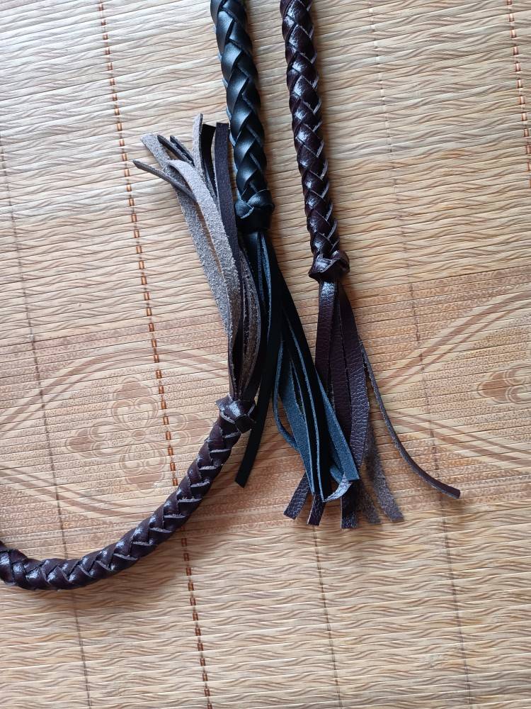 Pure handmade cowhide horse whip dance defense whip martial arts whip shadow and television props, can be customized