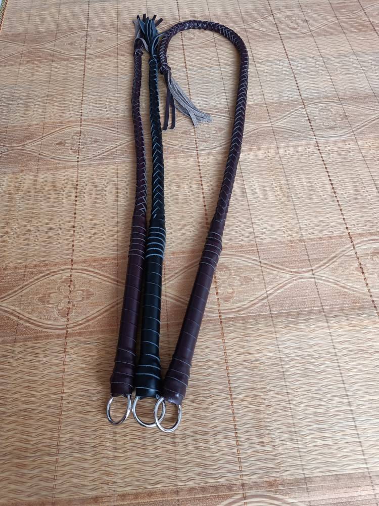 Pure handmade cowhide horse whip dance defense whip martial arts whip shadow and television props, can be customized