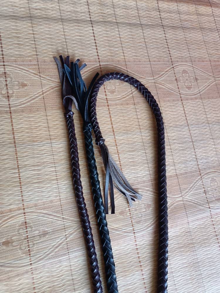 Pure handmade cowhide horse whip dance defense whip martial arts whip shadow and television props, can be customized