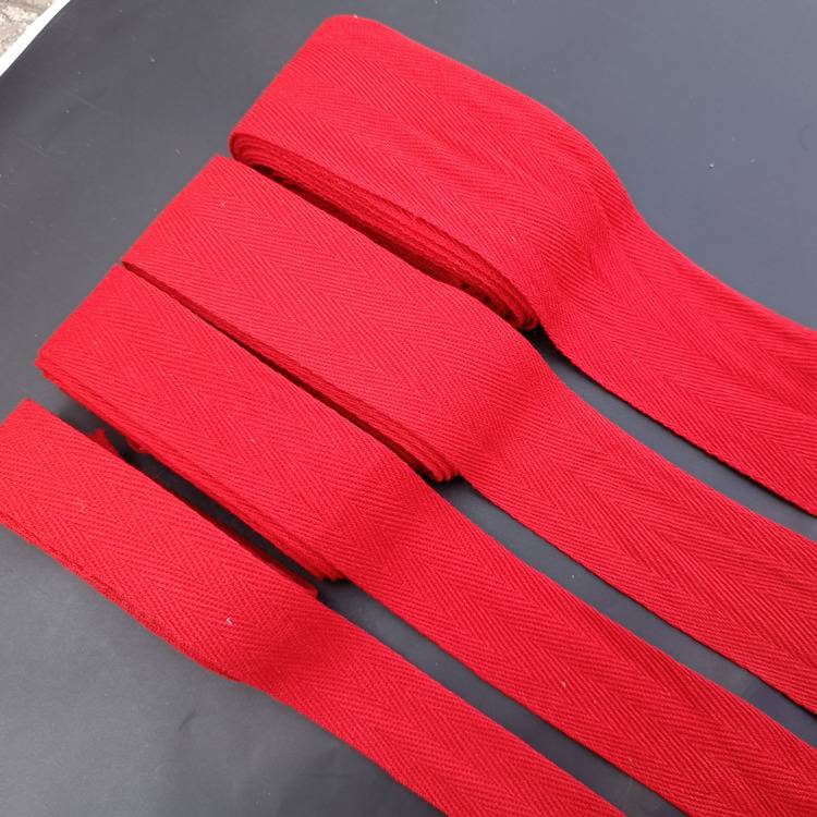Red cotton cloth band human band big red woven belt wedding wedding cotton strap red cloth band cotton tie quilt rope