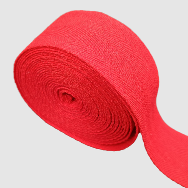 Red cotton cloth band human band big red woven belt wedding wedding cotton strap red cloth band cotton tie quilt rope