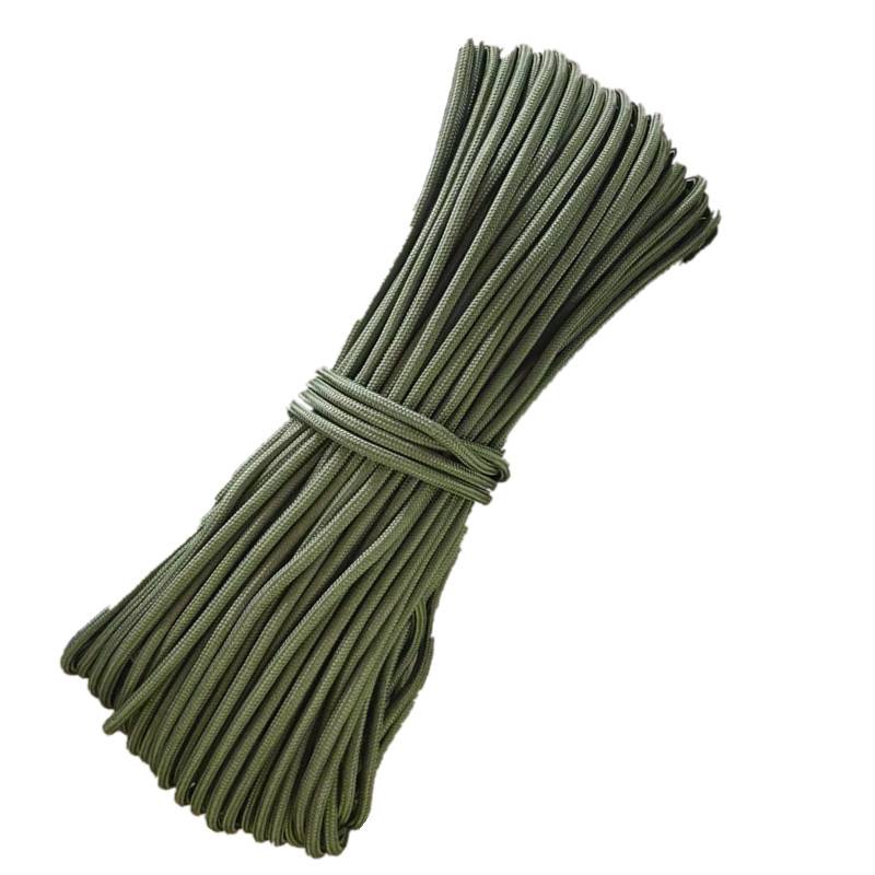 Army green rope nylon rope bundle rope woven woven rope 46810121416mm core tent pull rope