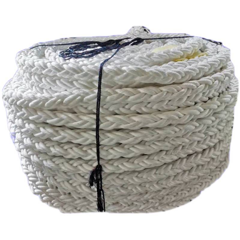 Three nylon rope nylon ropes of propelion polyester polyester bold wear -resistant hanging eight -strands of ships with rope anchor lines linen
