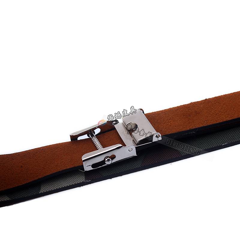 Men's rolling belt summer barracks, red performance pants with old -fashioned rolling fastening fur -bottom leather inner belt