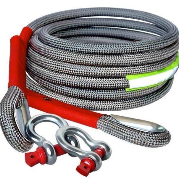 Xinjiang Tibetan car trailer rope, car rope 20 -ton anti -break off -road rescue rope 5 meters 8 meters plus thick durable