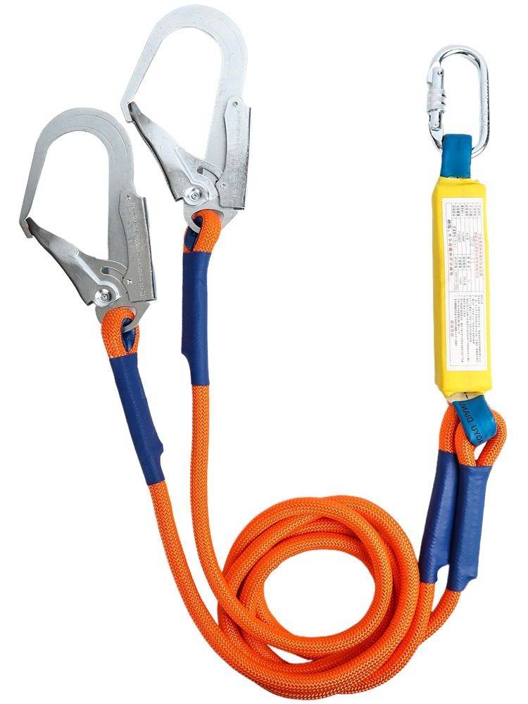 Sales belt High -altitude operating insurance rope Hanging buffer single hook hook rope double large hook accessories climbing climbing climbing climbing climbing