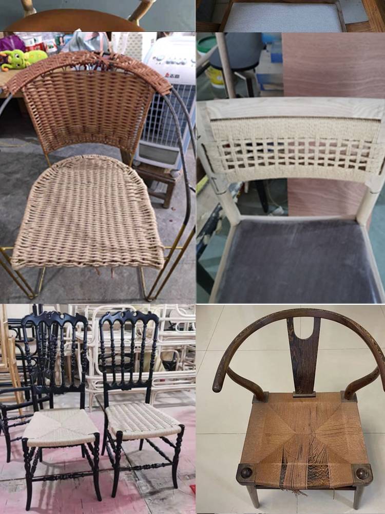 Three -stranded leather paper rope Y chair furniture woven waterproof paper vine environmentally friendly rope cat climbing frame custom cushion bundle DIY
