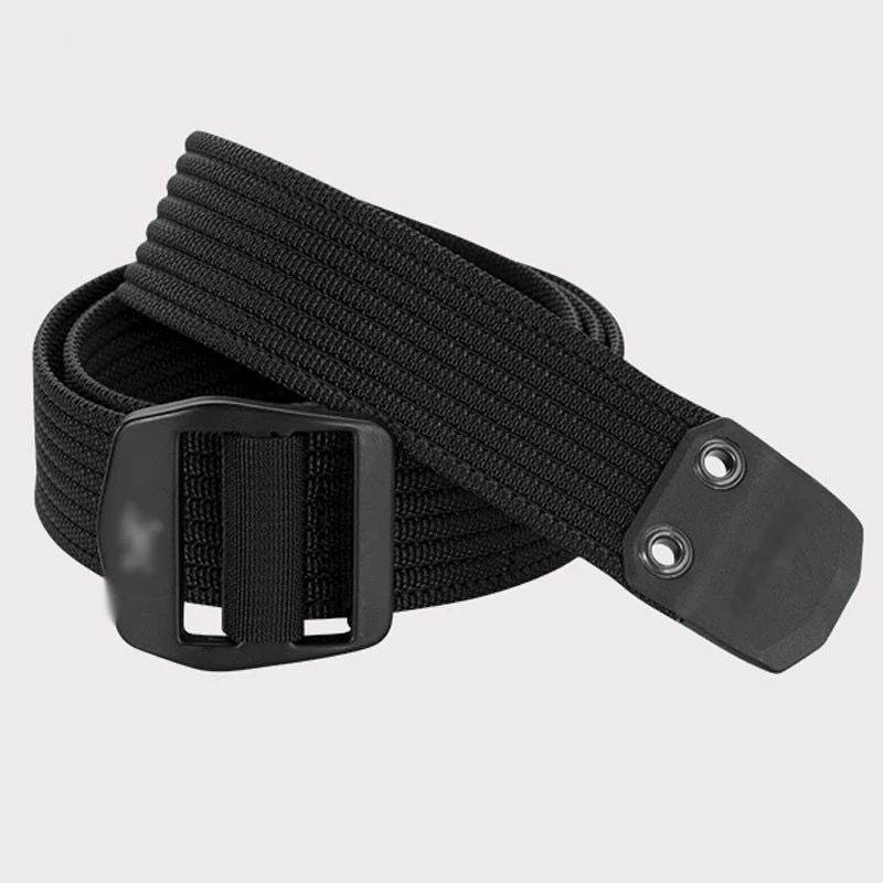 Bid -free three birdtail single outdoor nylon lightweight alloy self -lock belt men's same knitting climbing belt