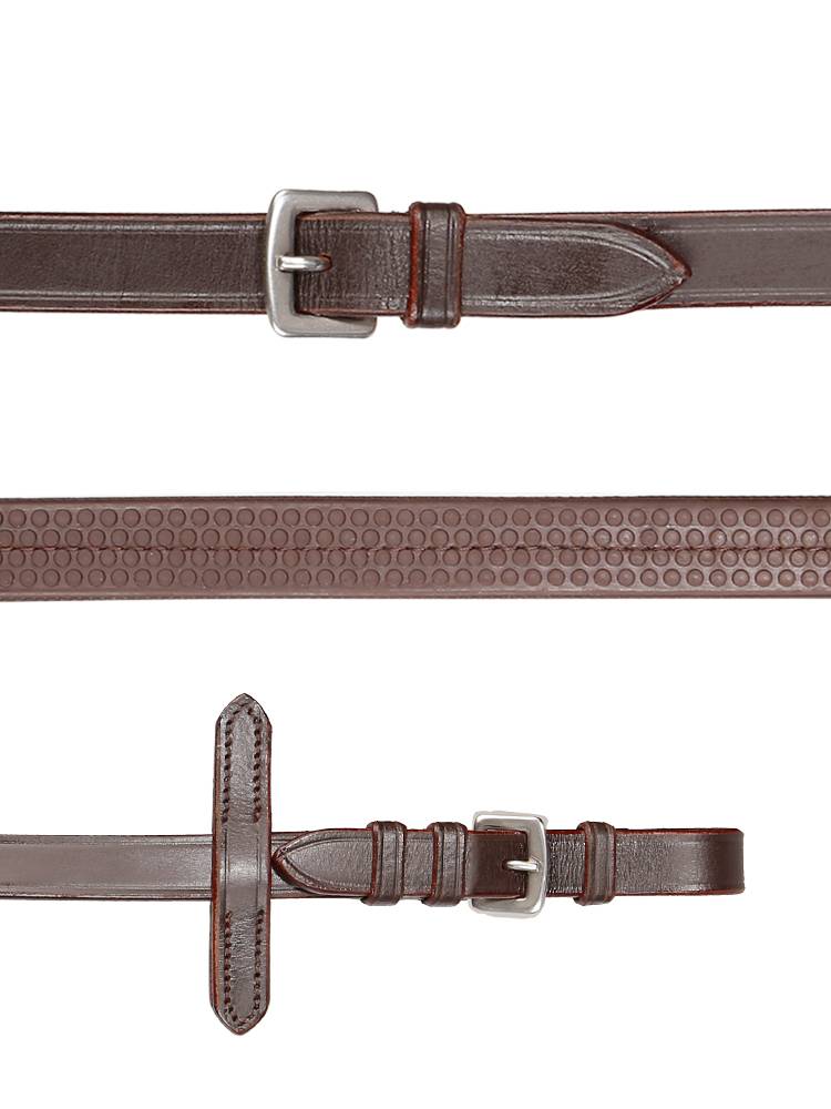 Cavassion-ROM diamonds inlaid cowhide water reins with pad equestrian supplies Rockma Homing 8218106