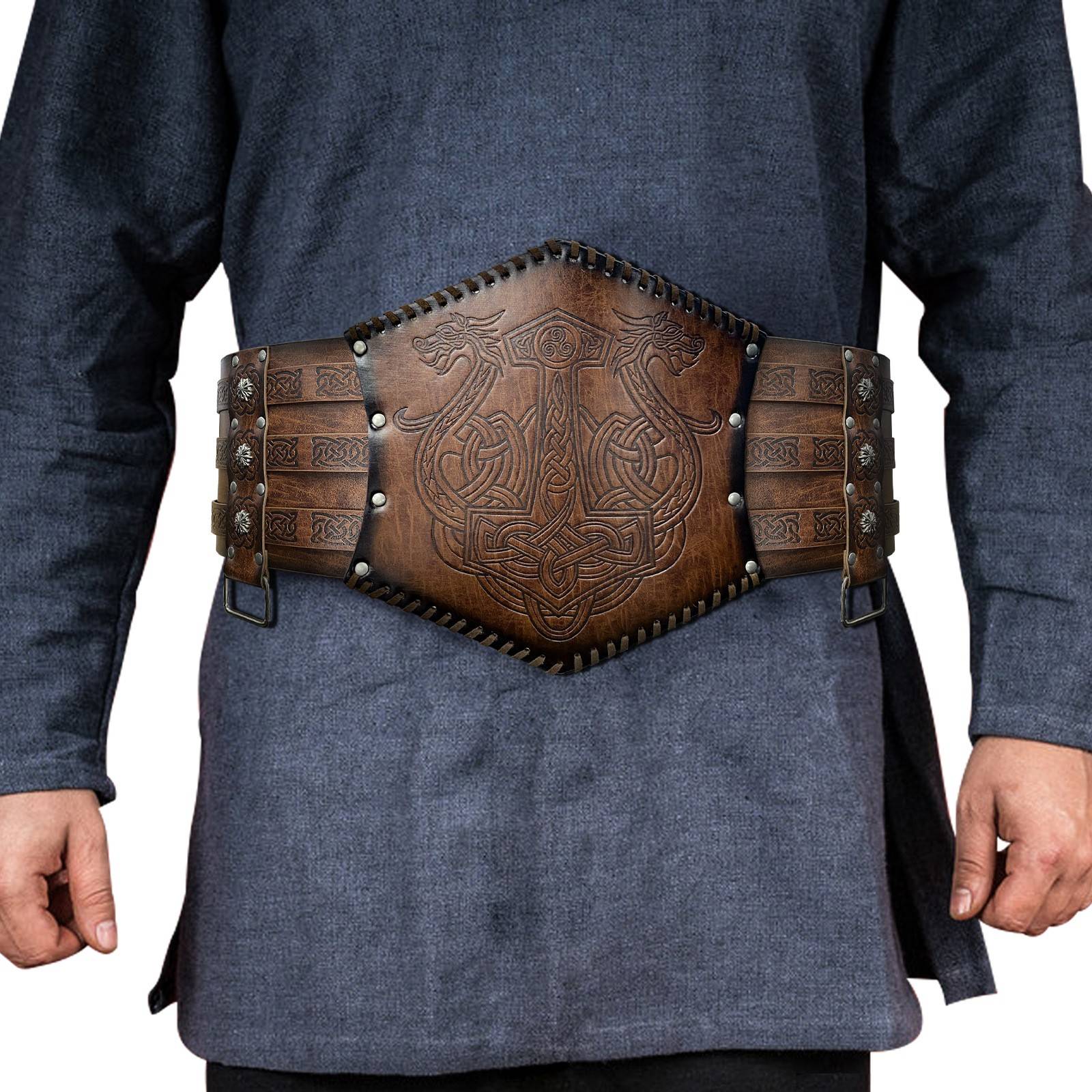 Viking style medieval Cavaliers clothing accessories bag pocket psorblebraite wall wizard wizard magic bottle prop