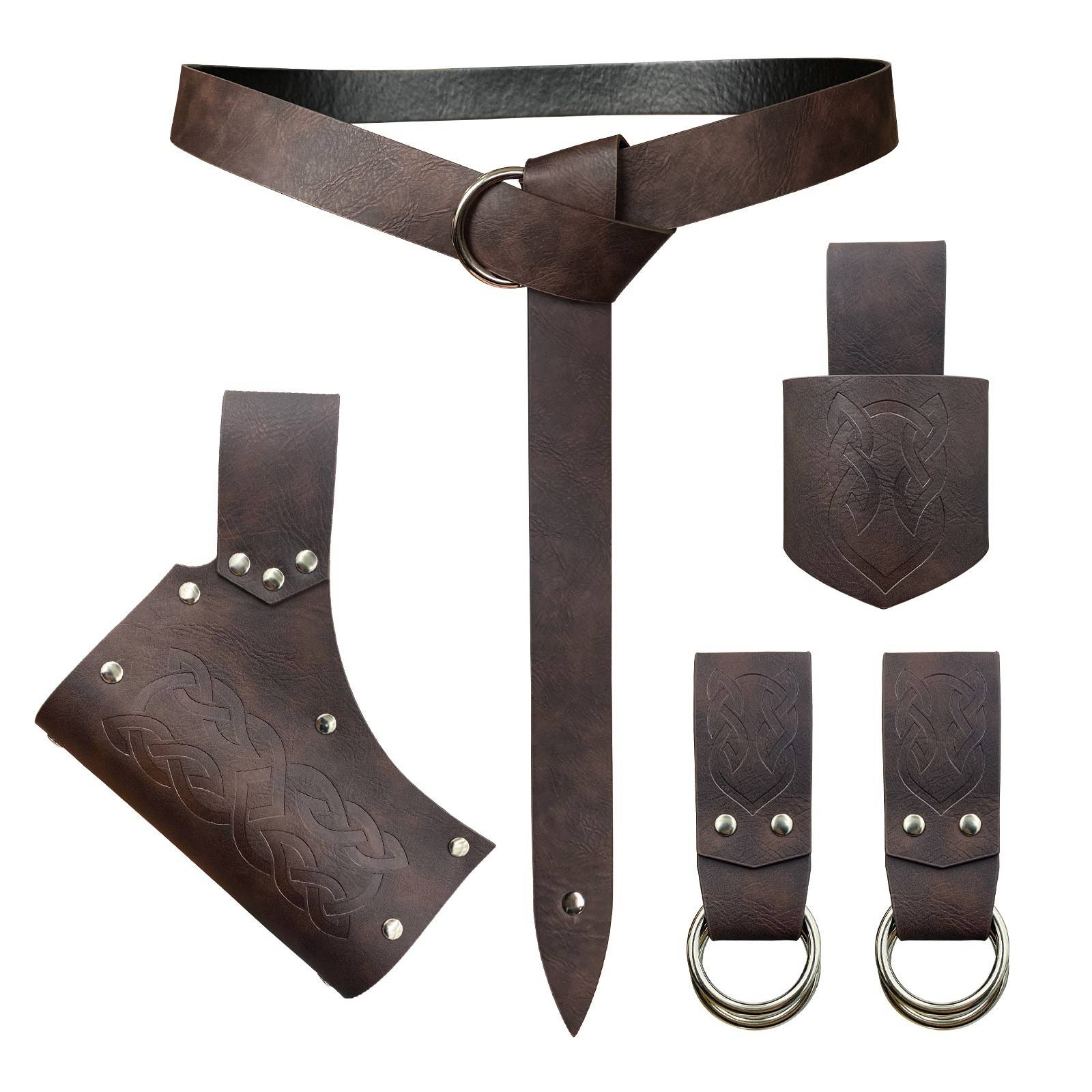 Five sets of brown on the waist