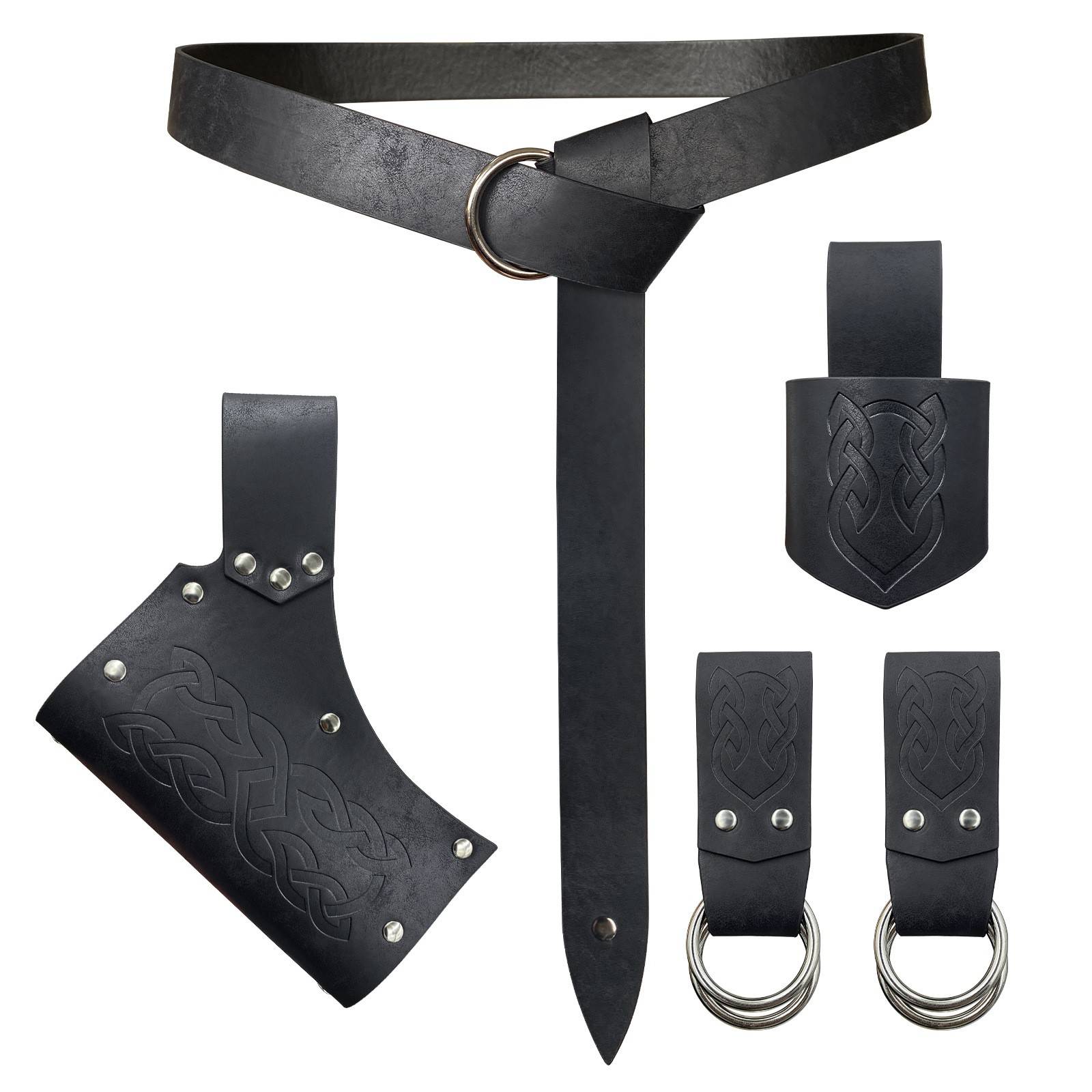 Five sets of black on the waist