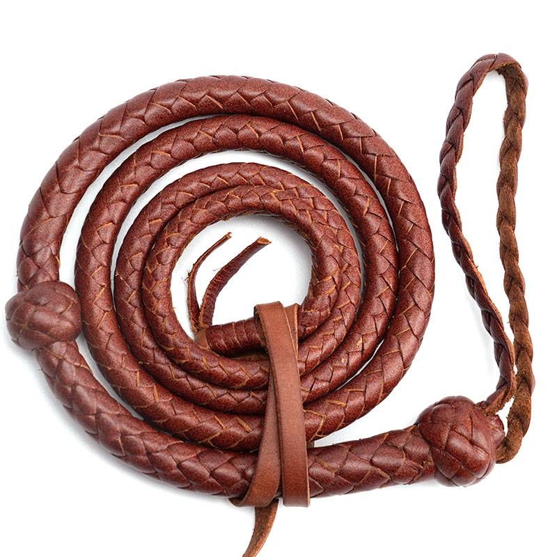 Cowhide bracelet whip small portable body whip full soft and small leather whip girls anti -wolf artifact