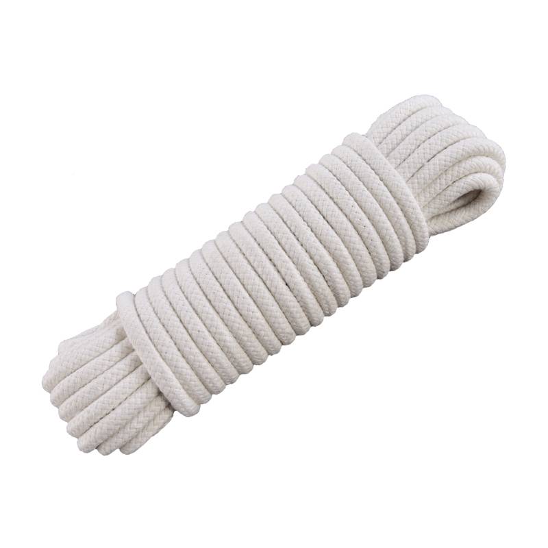 Core cotton rope DIY cotton rope woven rope bag binding rope rope packing rope clothes rope flag rope curtain cloth rope