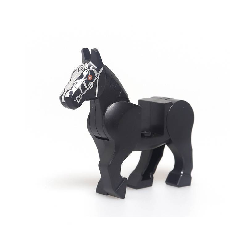 Ten black horses