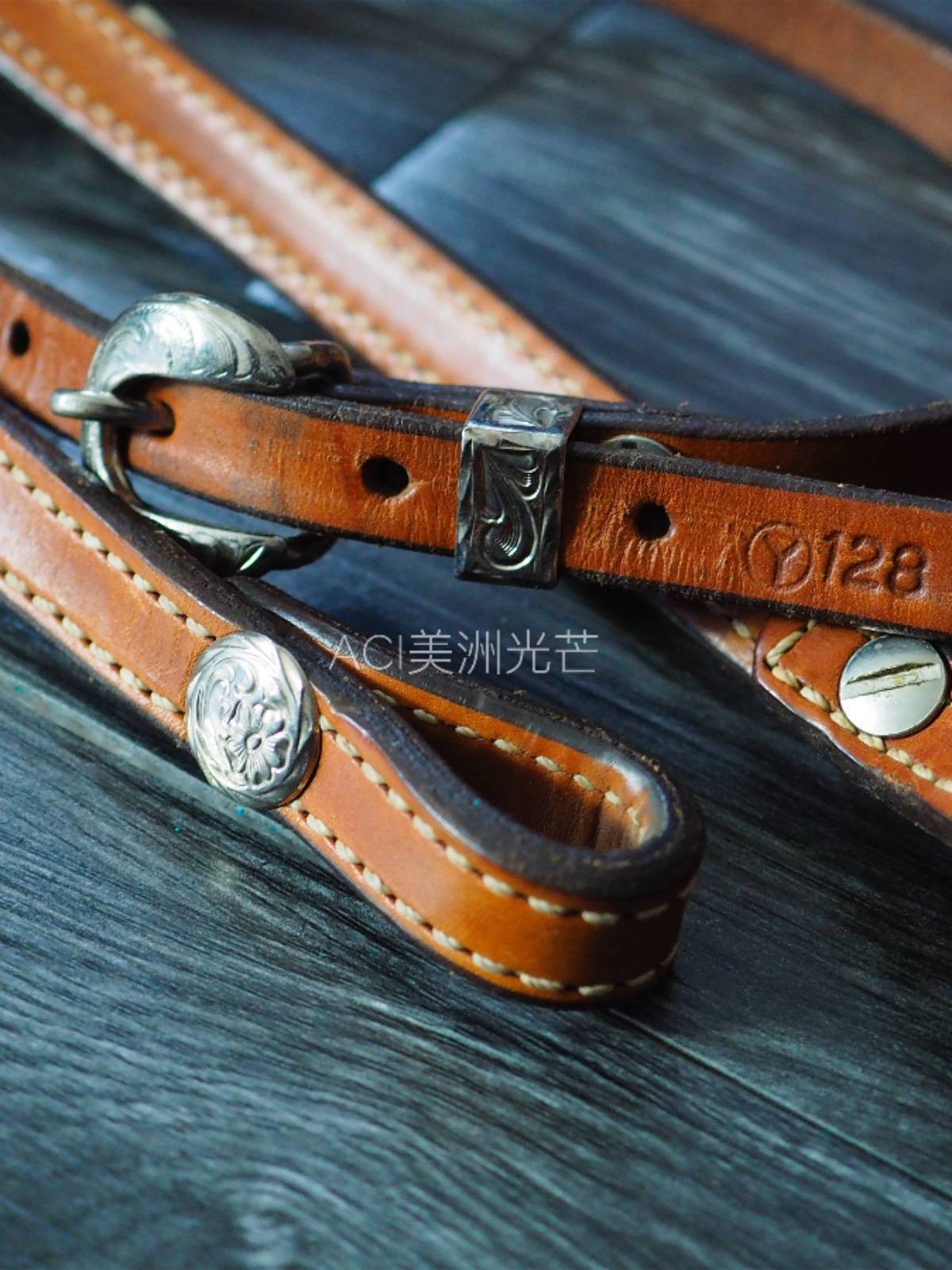 CY American Western Cow Pacific Water Leading Two -piece Set Western Cowboy Handmade Horse Riding Equipment