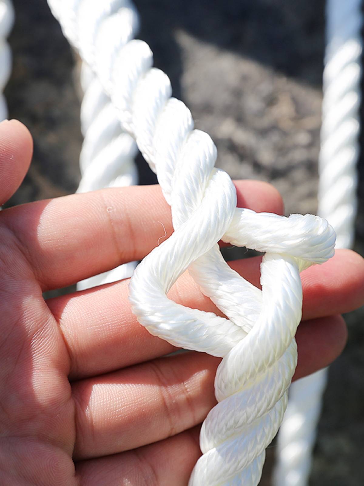 Wear -resistant high -strong silk be Plerontal Plerodaline three -strand rope ship with rope anchor, floating rope rope brake rope bundle packaging rope head