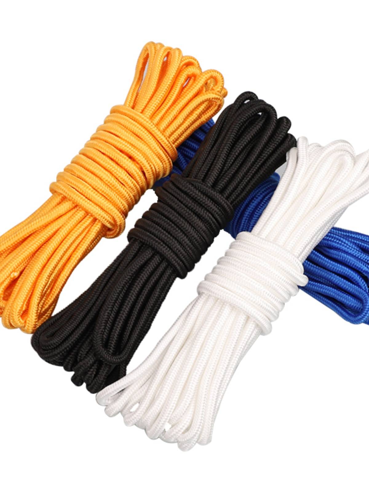 Rope bundling rope bold wear -resistant rope outdoor clothes drying resistance and home hand, handmade anti -slip nylon rope
