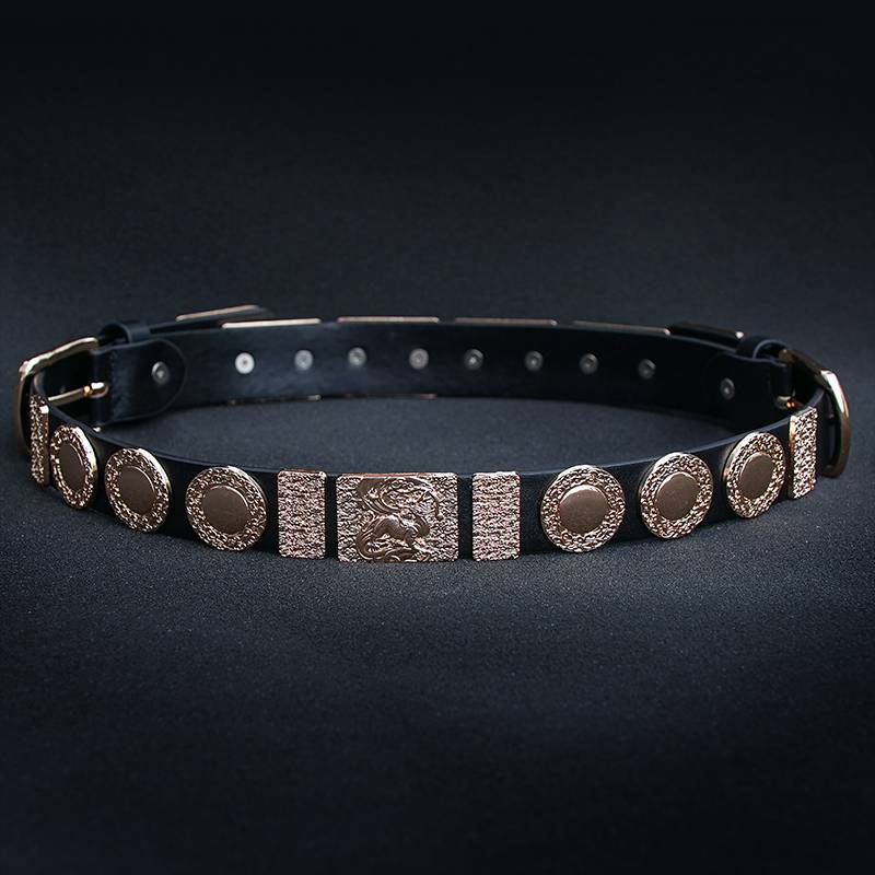 Hanfu belt, Hanfu leather belt, open waist seal can be equipped with flying fish, round neck robe, waist waist, men and women regulate belt