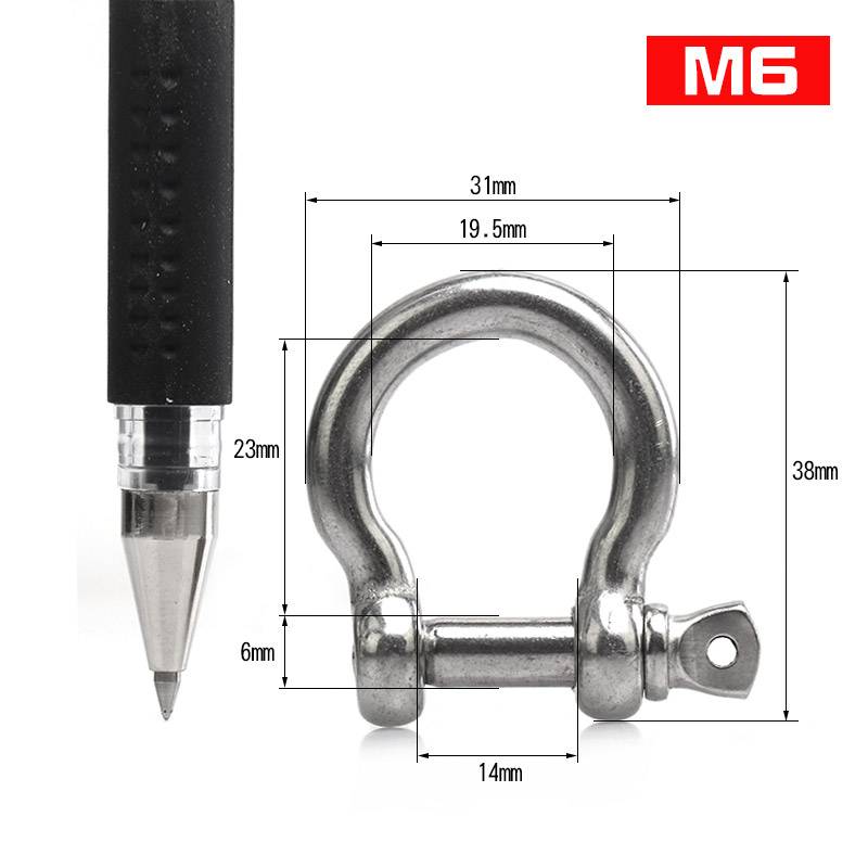 2 BOW-SHAPED M6