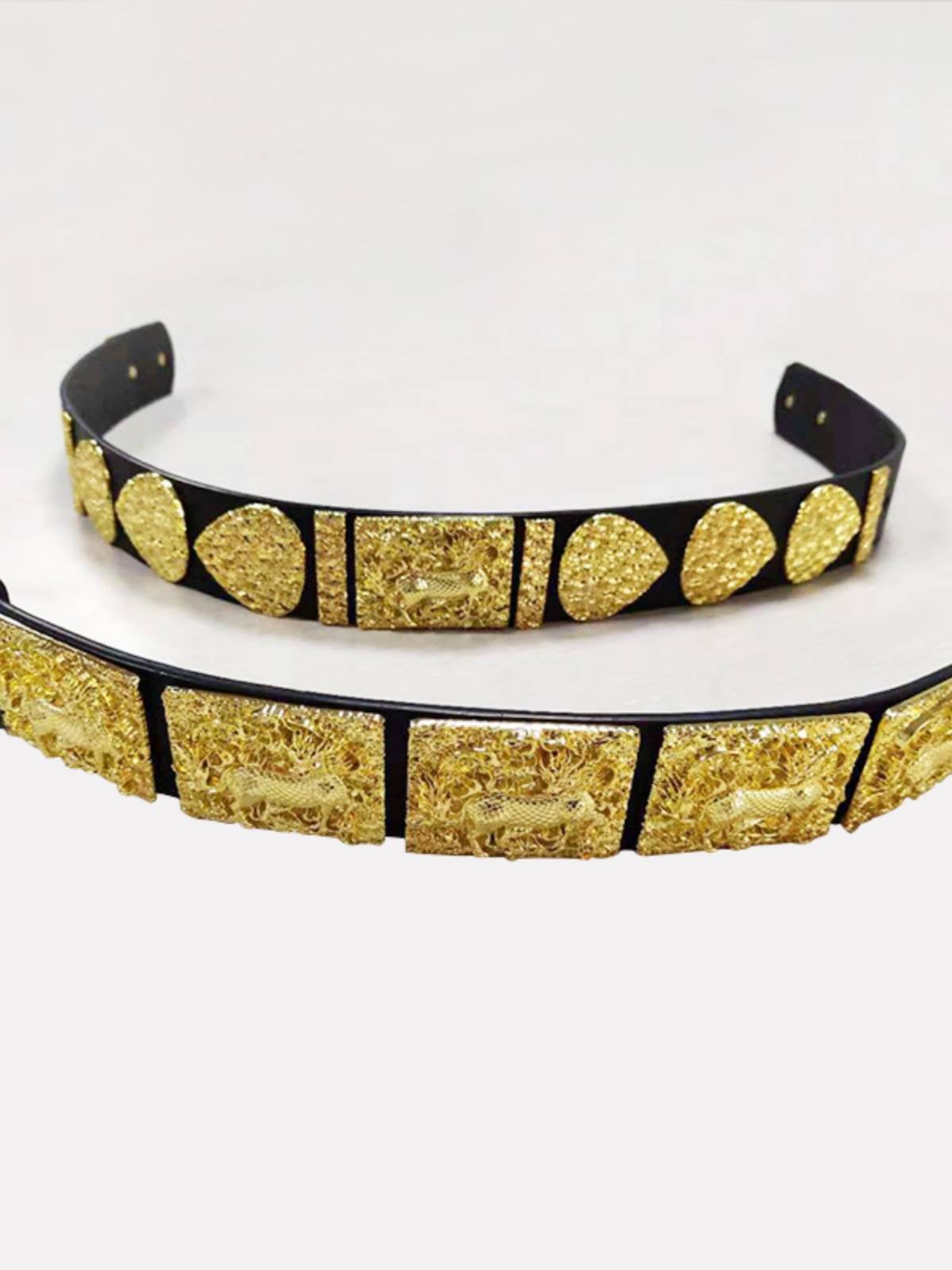 Original Ming Dynasty Shuangyu Hanfu Kirin leather waistband Flying fish clothing and sprinkled brocade guard metal python robes universal