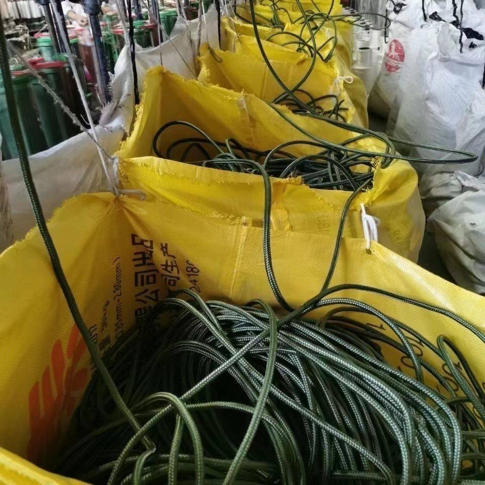 Army green wear -resistant nylon rope woven rope bundle rope tunnel brake advertisement and pull tie rope