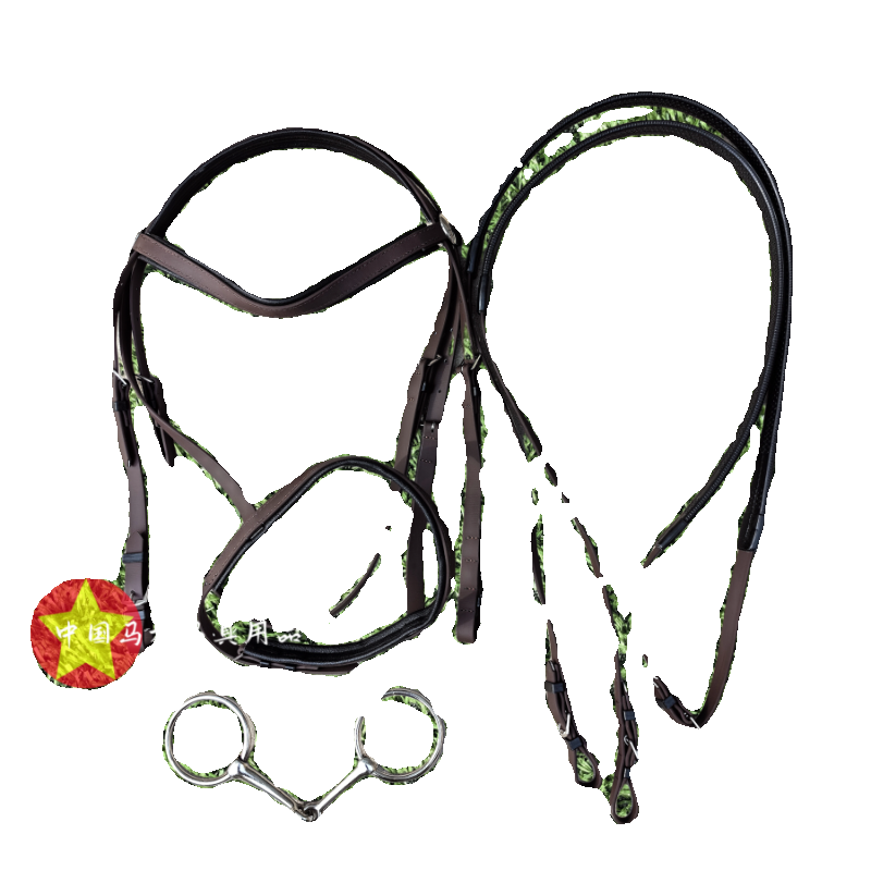 Special offer big horse PVC Shuile reins, iron horses equipped with British nose leather water, soft anti -freezing water