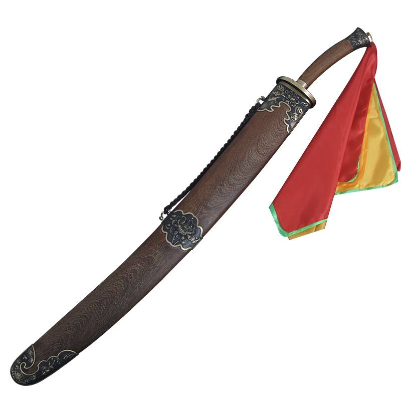 Martial arts knife stainless steel Taijida Said Morning Morning Fitness Pattern Steel Cow Tail Sword Longquan Lingjian Villa Unblied Blade