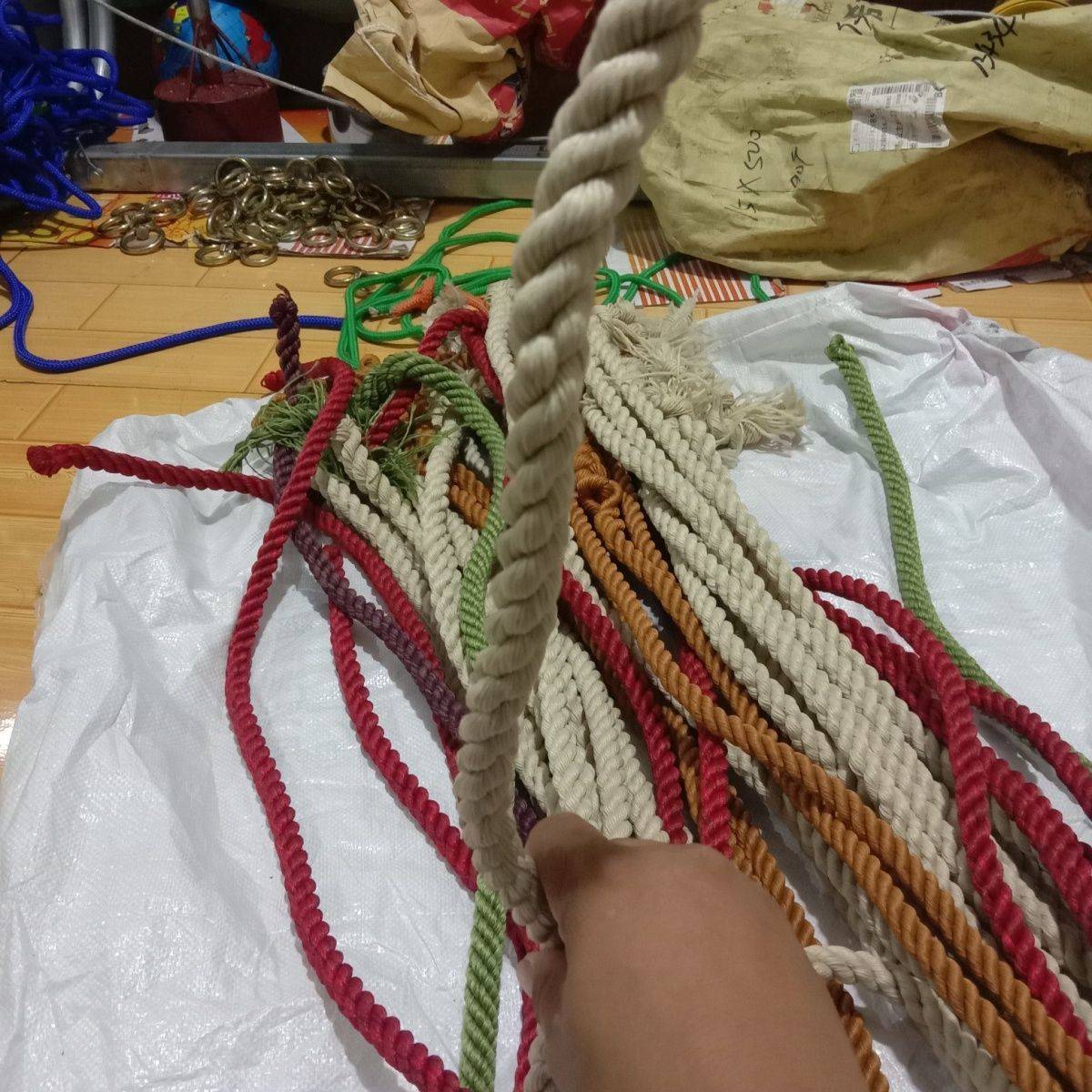 Bull rope, horses, horses, horses reins, old -style woven colors random handmade